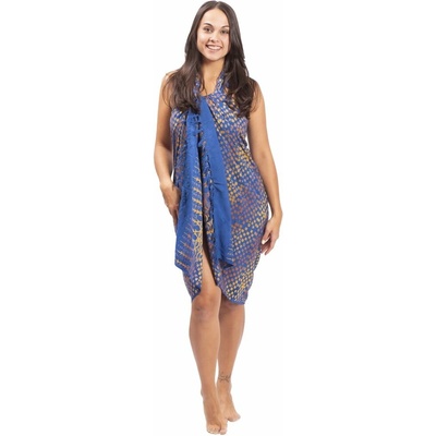 Sarong BALI BATIK modrý XXXI.