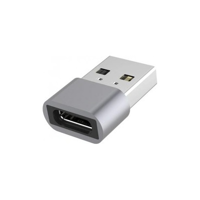 Aluminium USB C female - USB2.0 A Male adaptér