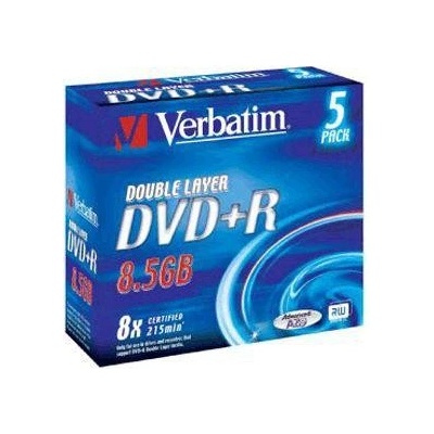 Verbatim DVD+R DL, 8,5GB 8x, AZO, jewel, 5ks (43541) – Zboží Mobilmania