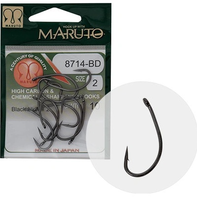 MARUTO CARP 8714BD HC T.D.E.5° BARBED FORGED BLACK NICKEL vel.8 10ks