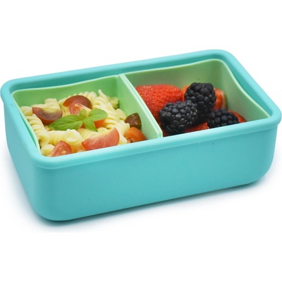 Melii Silikonový bento box na svačinu 700 ml Modrý mátový