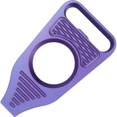Geo Knife Vector Titanium Material, Anodized Purple Finish Pry-bar GEO2512D