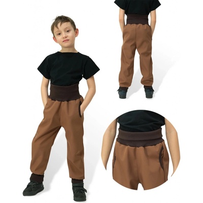Esito Rostoucí softshellové kalhoty Sport Brown hnědá