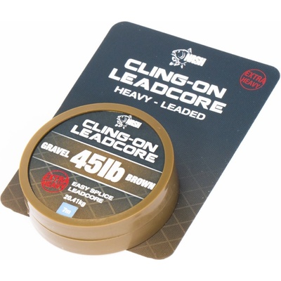 Kevin Nash Olověná šňůra Cling-On Leader 10m 40lb Gravel
