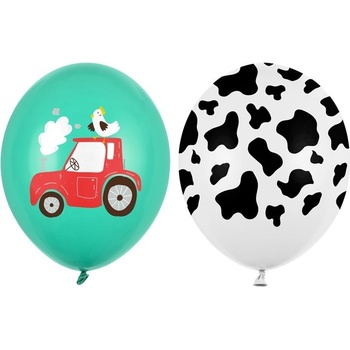 Party Deco Латексови Балони - Ферма, 30см - (1 пакет / 2 бр. )