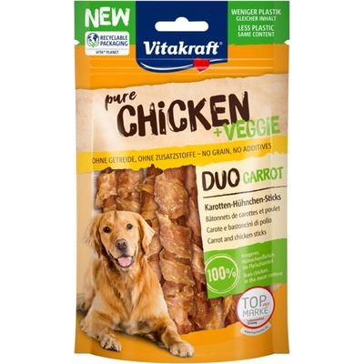 Vitakraft CHICKEN Veggie mrkvové tyčinky + kuřecí maso 3 x 80 g