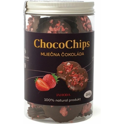 DP Chocolate ChocoChips mliečna jahoda 160 g