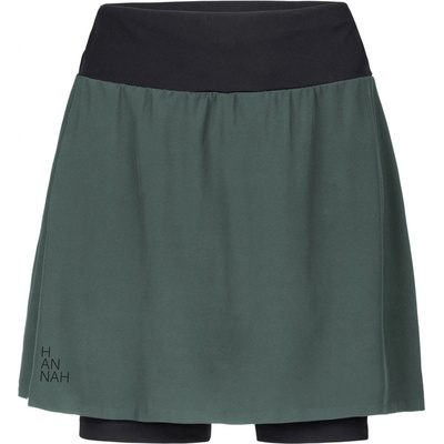 Hannah Lis Skirt dámska športová sukňa s kraťasmi 2v1 10040908HHX dark forest