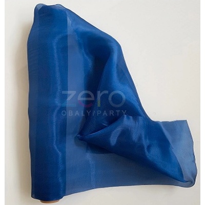 Organza saténová 47 cm x 10 y - královská modrá