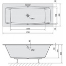 Polysan KVADRA SLIM 170 x 80 cm 18611S