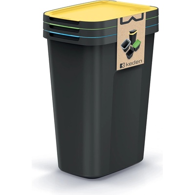 Compacta Q Flap Odpadkový kôš PLUS set, 3x35L