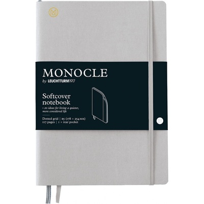 Monocle by Leuchtturm1917 Paperback B5 Zápisník šedý tečkovaný