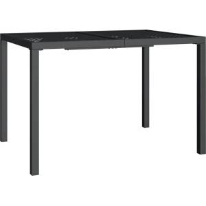  Градинска маса антрацит 110x80x72 cм стомана