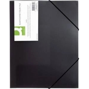 Q-Connect Briefcase with elastic band A4 PP black