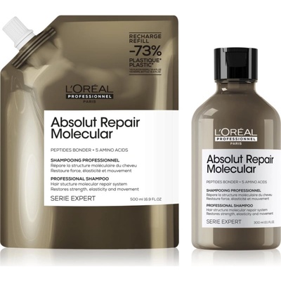 L'Oréal Serie Expert Absolut Repair Molecular изгодна опаковка за увредена коса