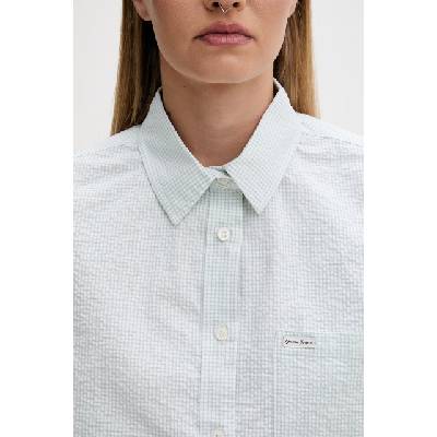 Guess Jeans риза дамска от памук с еластан (W6GHZ8.WFC01)