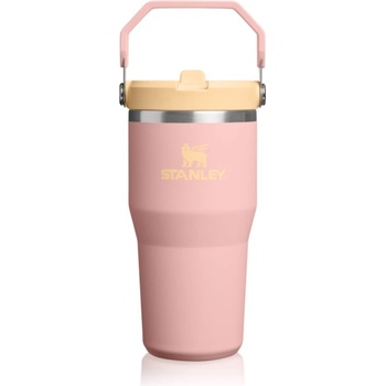 STANLEY IceFlow Flip Straw 2.0 Tumbler неръждаема термобутилка за вода Peach Rose 590ml