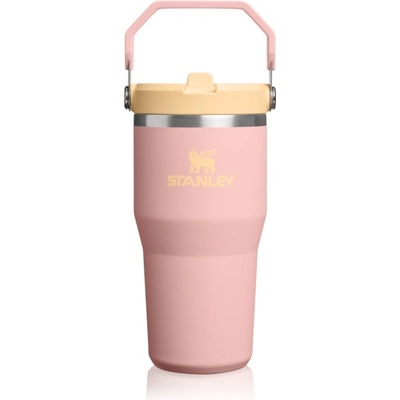 STANLEY IceFlow Flip Straw 2.0 Tumbler неръждаема термобутилка за вода Peach Rose 590ml