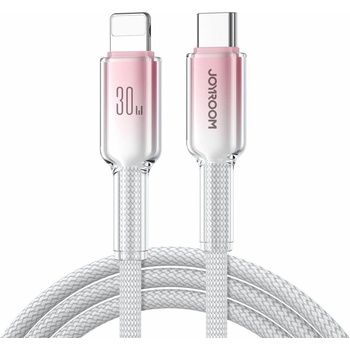 Joyroom JOY728120 Crystal-Clear 30W USB-C / Lightning 1,2m bílý