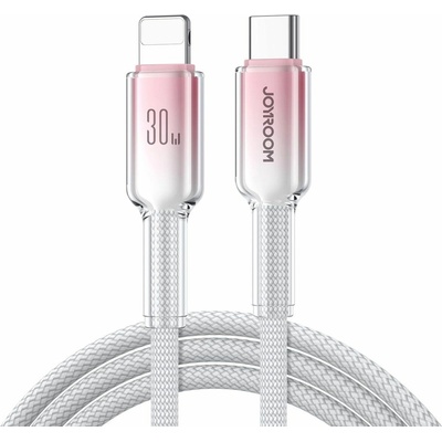 Joyroom JOY728120 Crystal-Clear 30W USB-C / Lightning 1,2m bílý