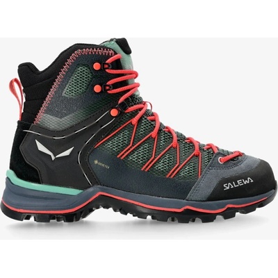 Salewa Ws Mtn Trainer Lite Mid Gtx feld green/fluo coral
