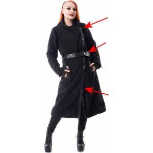 Poizen industries дамско палто Poizen Industries - LOST - BLACK - ПОВРЕДЕНО - MY938