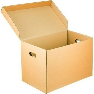 Archivační krabice na pořadače s uchy 500x305x325 mm 3VVL B 460g/m2 hnědá - paleta 700 ks