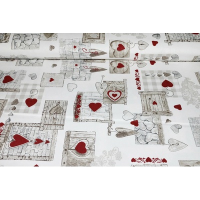 MADE IN ITALY Dekorační bavlněná látka Bormio, š. 140 cm Vícebarevná Šířka 140 cm