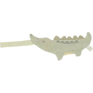Little Dutch Дуду за гушкане с държач за биберон Little Dutch - Safari Friends, Крокодил (TE21216047) - ozone