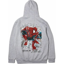HUF mikina x Spider-Man Arachknight Fz H šedá