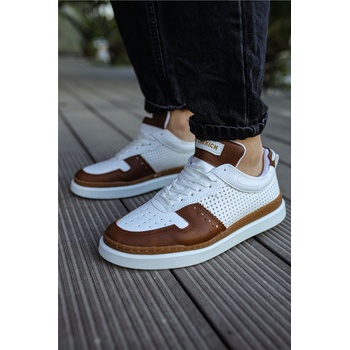 Chekich Мъжки обувки CH201 - Бели с Таба #359761 (359761_Бяло)