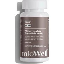 mioWell Vitamíny na podporu rastu vlasov pre ženy WomenBalance40+ 60 kapsulí