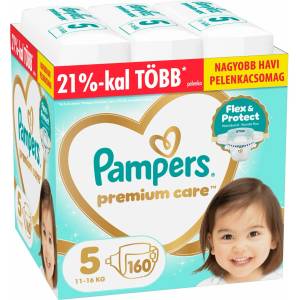 Pampers Premium Care Месечен пакет пелени 11-16кг Джуниър 5 (160 бр) (80883550)