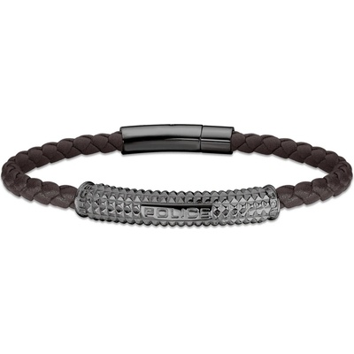 Police Stylový kožený náramek Hardware PEAGB2214903