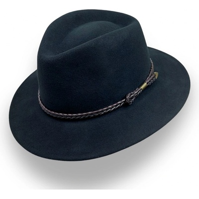 Krumlovanka Luxusní vlněný klobouk voděodolný rolovatelný Superior Quality P-71123C černý – Zboží Mobilmania