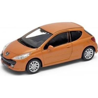 Welly Peugeot 207 Oranžová 1:34
