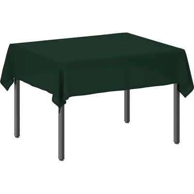 vidaXL Плат за маса Правоъгълна Тъмнозелено 140 x 160 cm Полиестер (42039857)