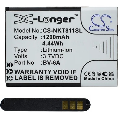 Cameron Sino Nokia 2720 Flip / 8110 4G (2018) CAMERON SINO Li-Ion батерия 3.7V/1200mAh, съвместима с Nokia BV-6A, ЧЕРНА CS-NKT811SL (CS-NKT811SL)