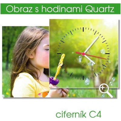 Obraz s hodinami z vlastní fotografie 90 × 60 cm - C4