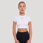 GymBeam Дамски кроп топ Flow White XL