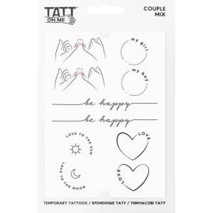 TATTonMe Водоустойчиви временни татуировки Couple mix (TMCouple)