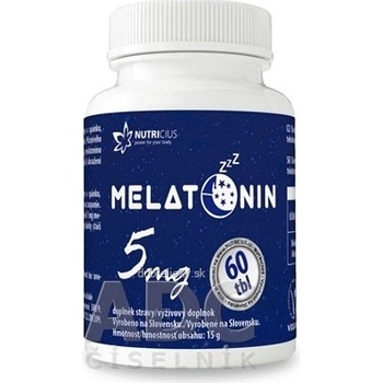 Nutricius Melatonín 5 mg 60 tabliet
