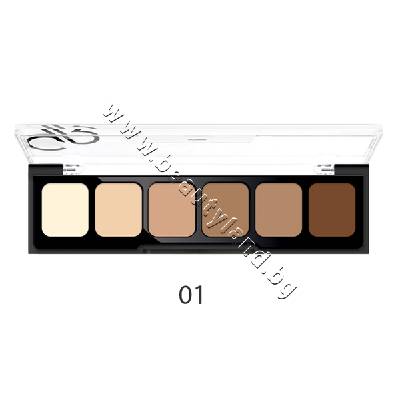 Коректор Golden Rose Correct & Conceal Concealer Cream Palette, p/n GR-4181002 - Палитра кремообразен коректор (GR-4181002)