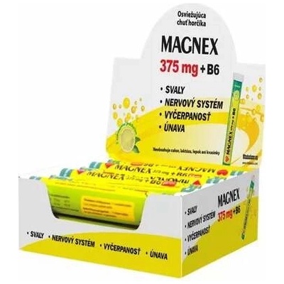 Vitabalans Magnex 375 mg + B6 effervescent displej lemon 18 x 20 ks