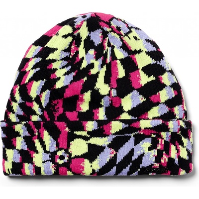 Spyder dívčí zimní čepice Check Floral Multicolor