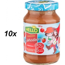Hello ovocná desiata jahoda 10 x 190 g