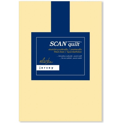 SCANquilt plachta Jersey Elastic Lycra banánová 160x200