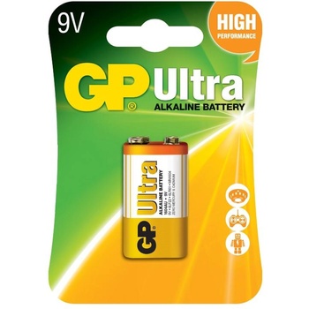 GP Batteries Алкална батерия gp ultra 6lf22 -6lr61, 9v, 1 бр. , 1604au21-sb1 (gp-ba-1604au21-sb1)