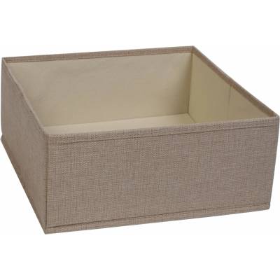 Compactor Béžový látkový úložný box 28 x 12 x 12 cm Sandy