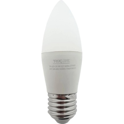 TRIXLINE Žárovka LED E27 8W E27 C35 teplá bílá